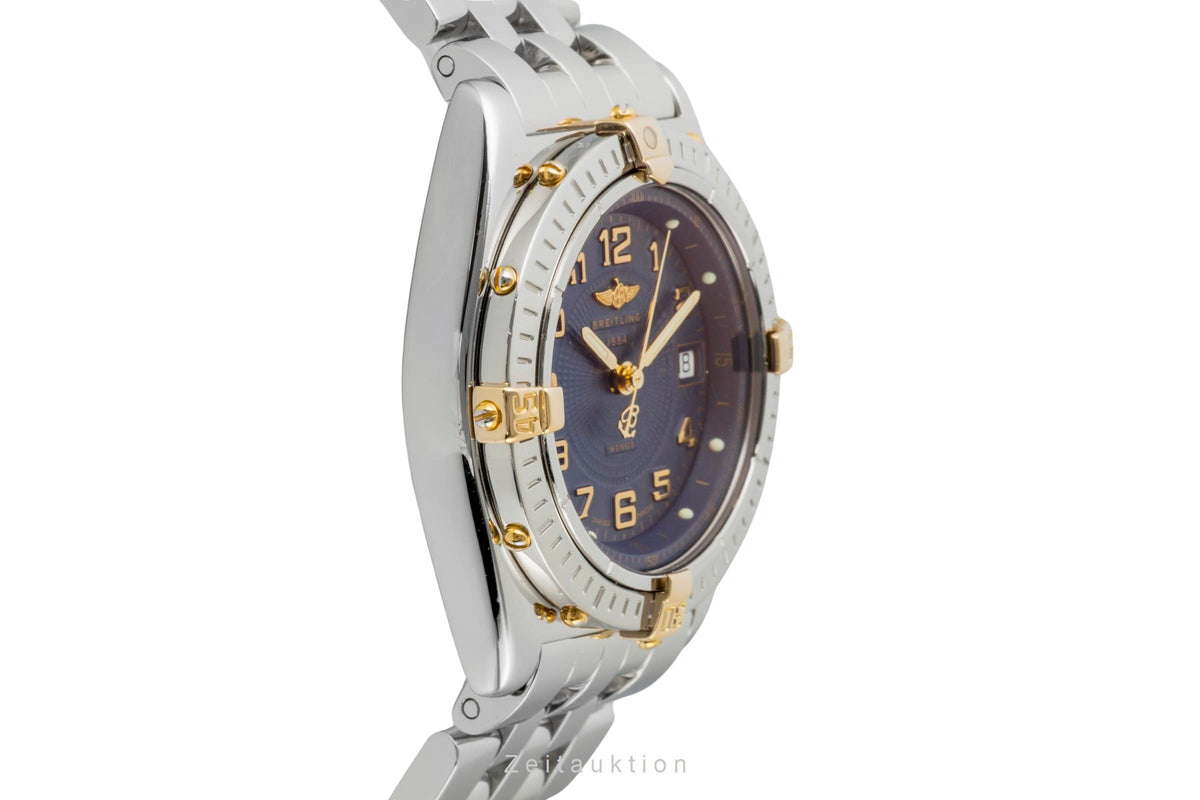 Breitling Wings Blue Dial Datum Lady Edelstahl / Gold Damenuhr Ref. B67050  [2606069]