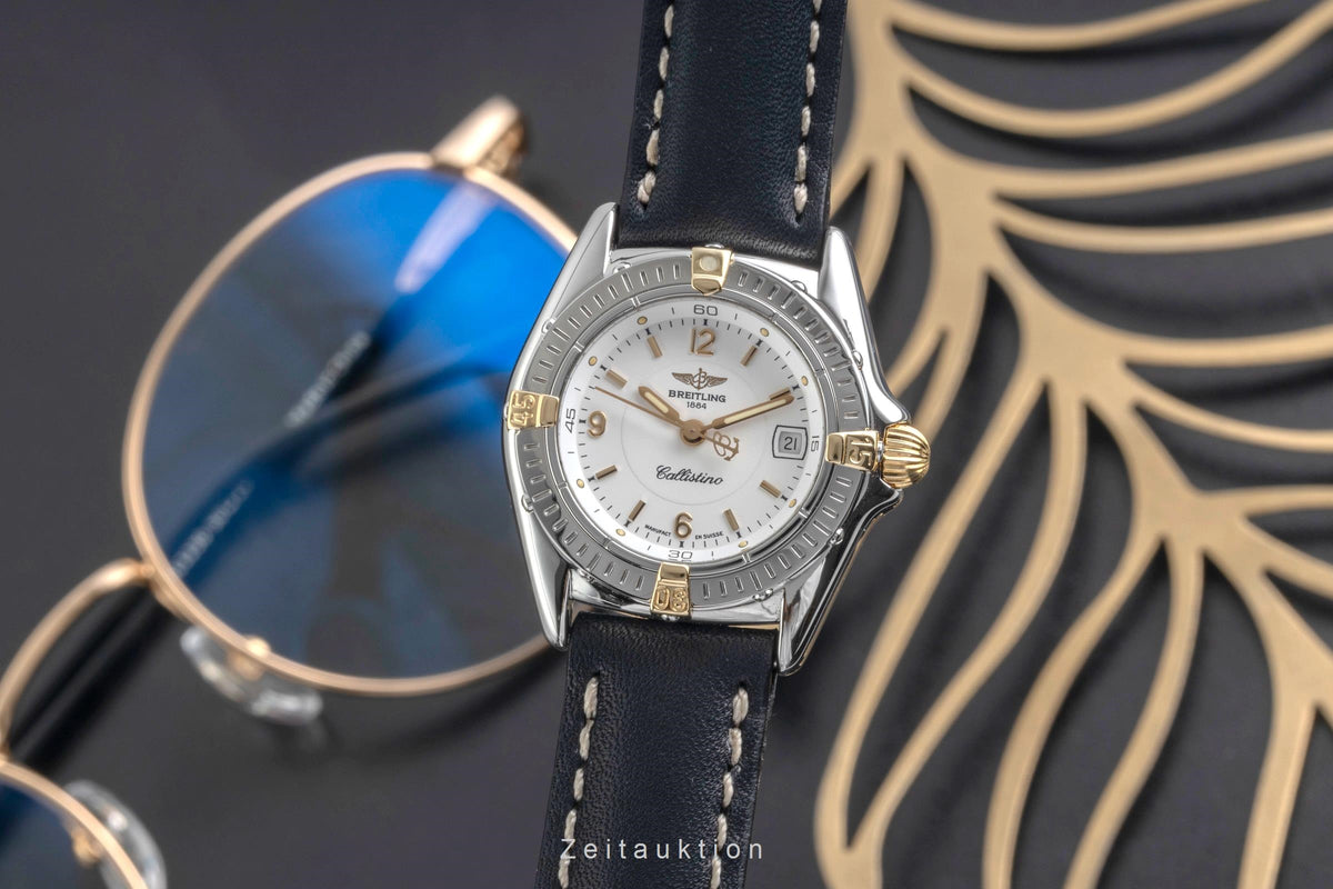 Breitling Callistino steel / gold quartz women's watch B52045-041  [2606070]