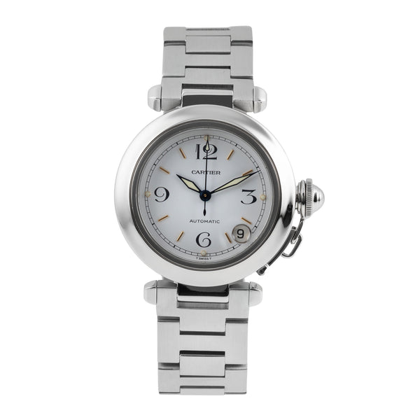 Cartier Pasha acero automático reloj para caballeros W31015M7  [2606071]