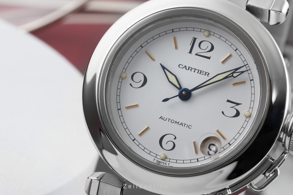 Cartier Pasha acero automático reloj para caballeros W31015M7  [2606071]