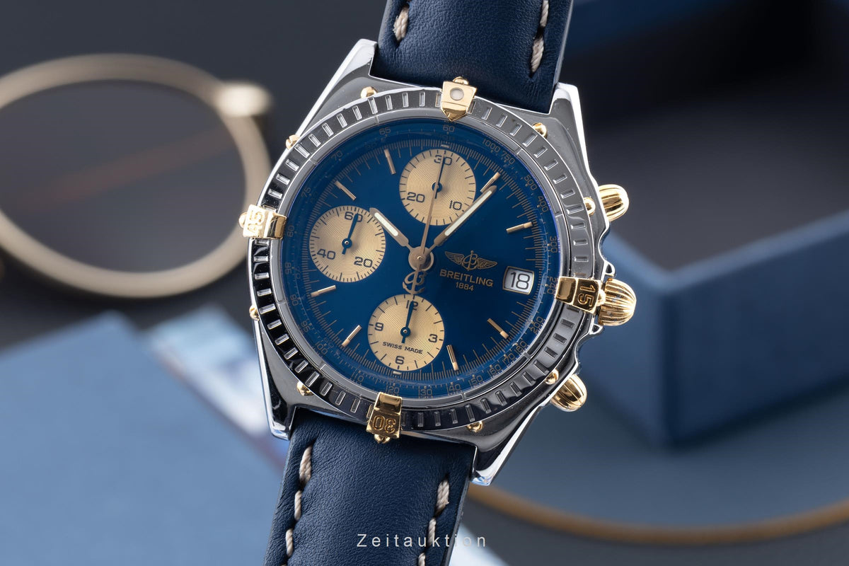 Breitling Chronomat cronografo acciaio / dorato automatismo orologio da uomo B13050  [2606079]