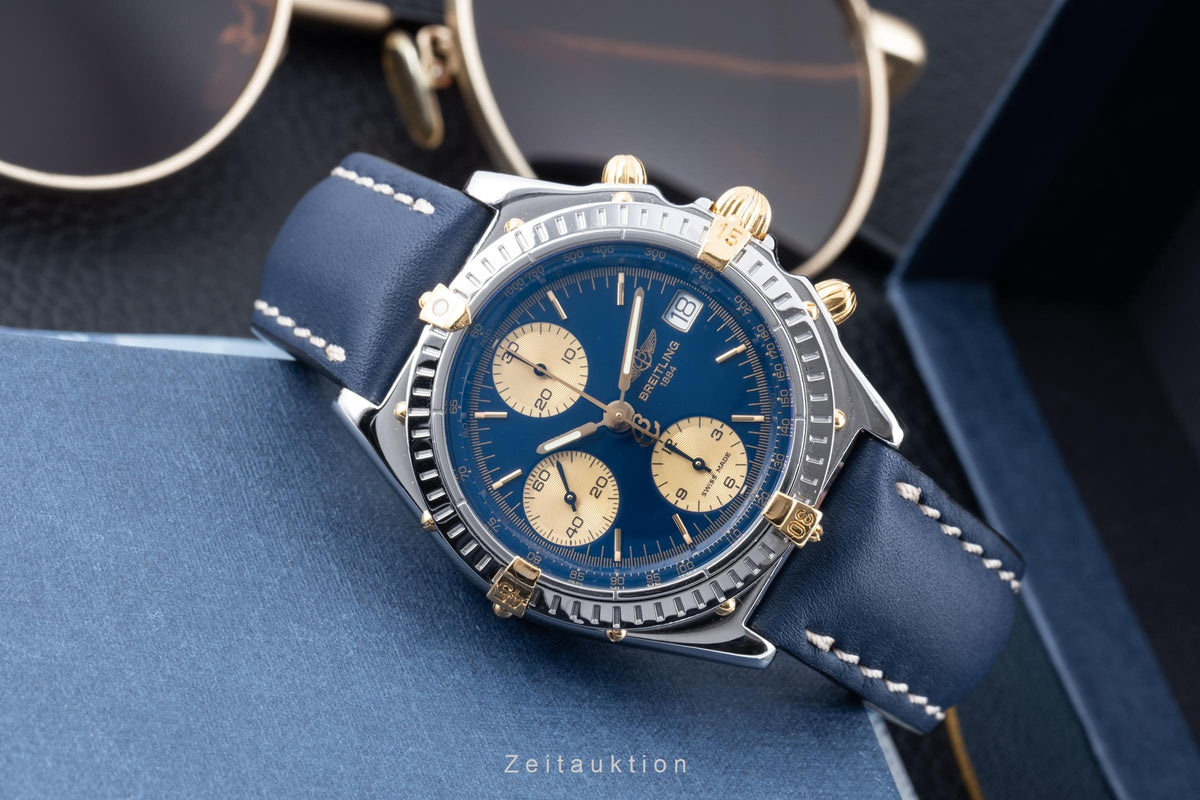 Breitling Chronomat cronografo acciaio / dorato automatismo orologio da uomo B13050  [2606079]