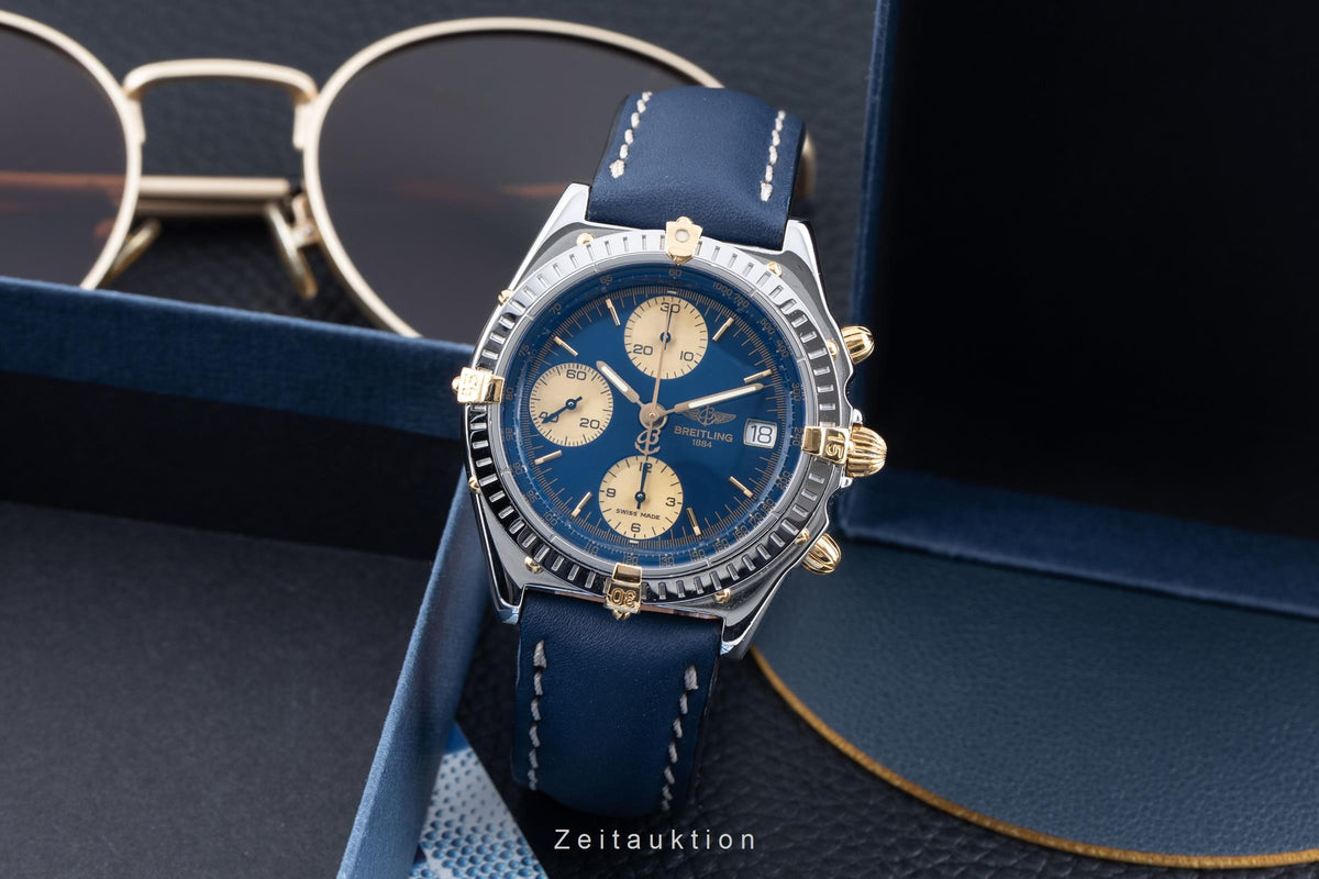 Breitling Chronomat cronografo acciaio / dorato automatismo orologio da uomo B13050  [2606079]