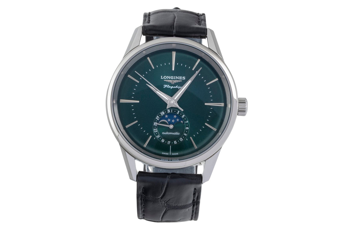 Longines Flagship acier automatique montre pour hommes L4.815.4.02.2 LP: 3400EUR  [2606089]