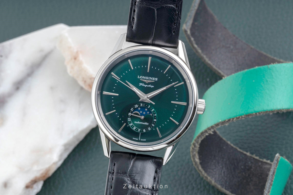Longines Flagship steel automatic men's watch L4.815.4.02.2 LP: 3400EUR  [2606089]