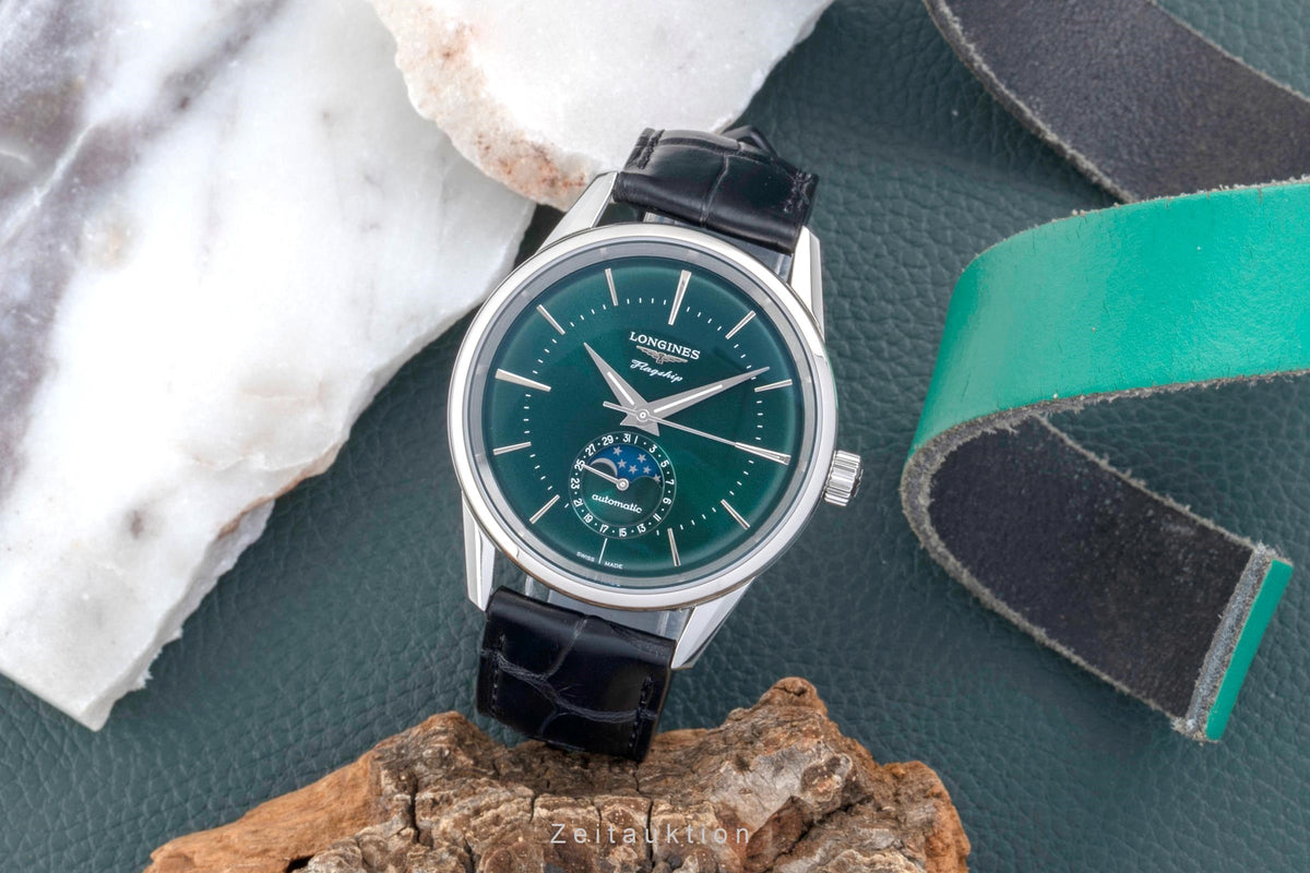 Longines Flagship steel automatic men's watch L4.815.4.02.2 LP: 3400EUR  [2606089]