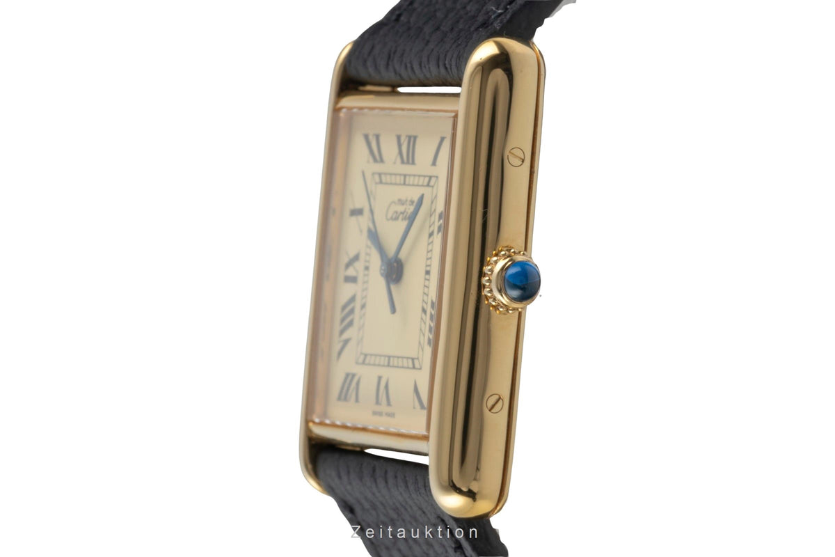 Cartier Tank silver-gilt quartz men's watch W1017454  [2606090]