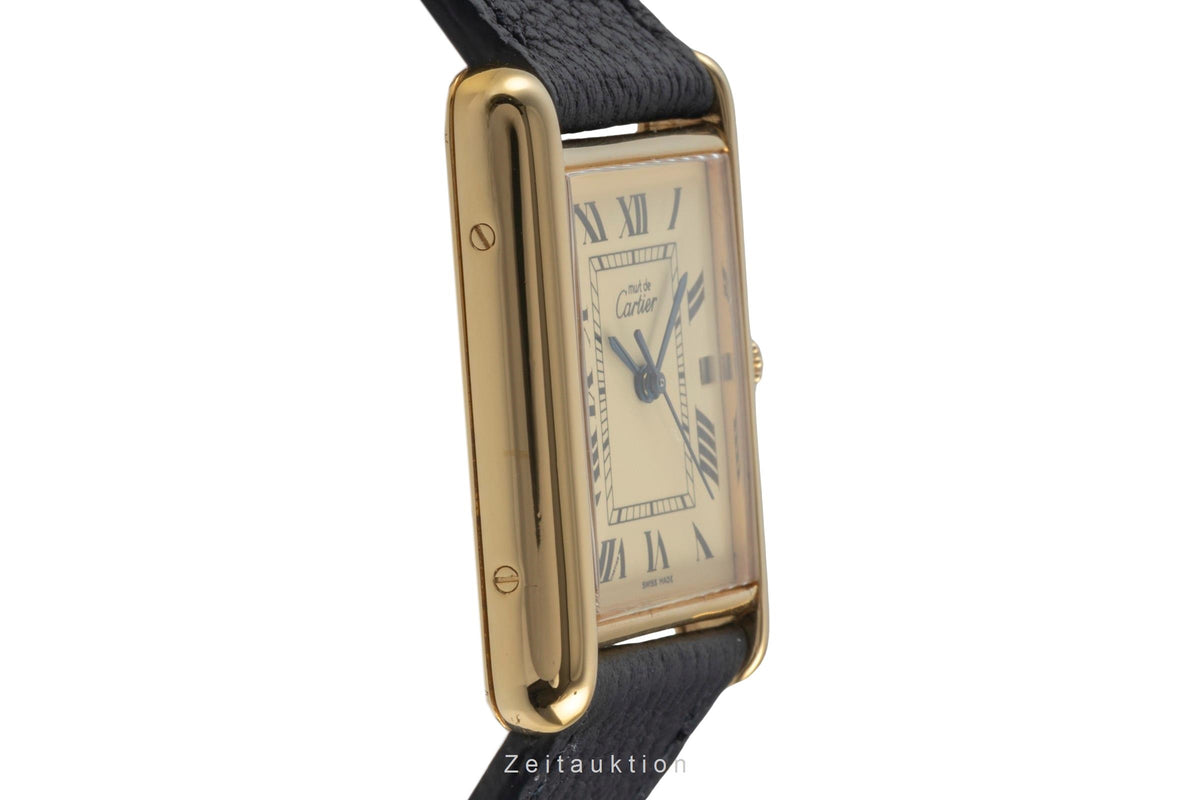 Cartier Tank silver-gilt quartz men's watch W1017454  [2606090]