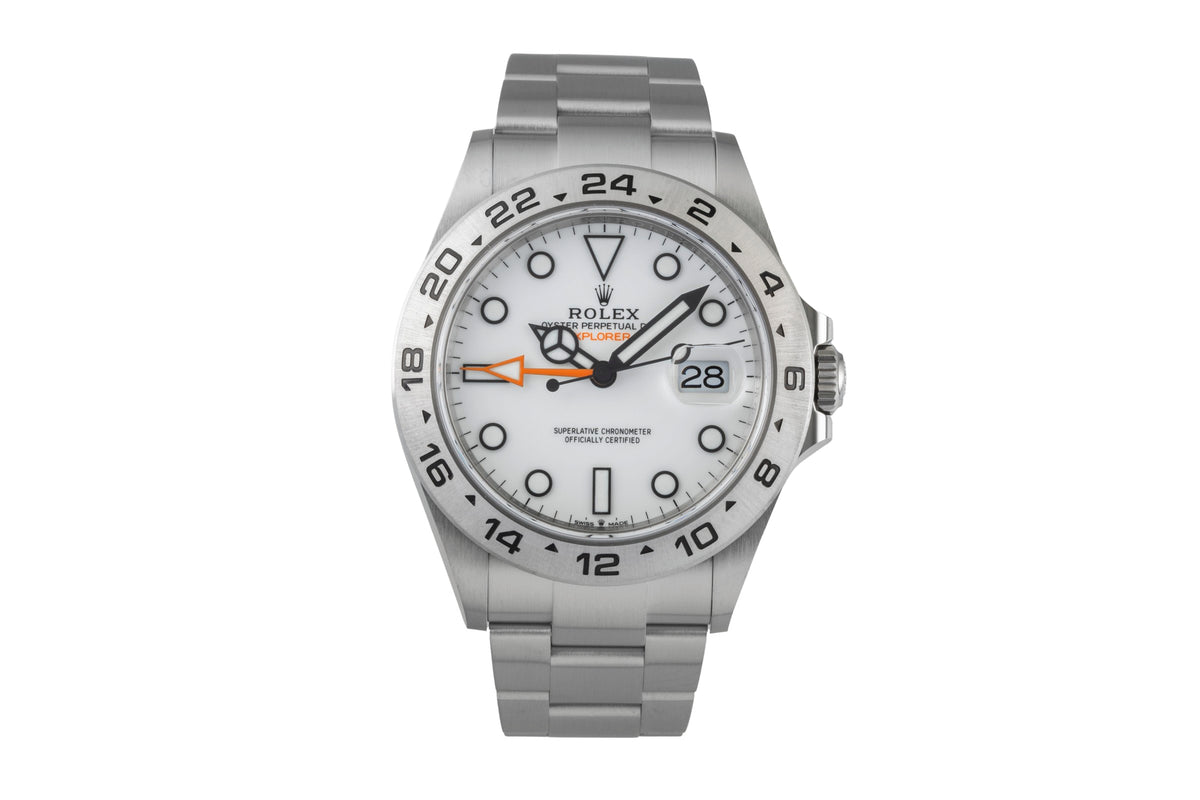Rolex Explorer II White Dial Automatik Edelstahl Herrenuhr Ref. 226570 B&P 2024 [2606091]
