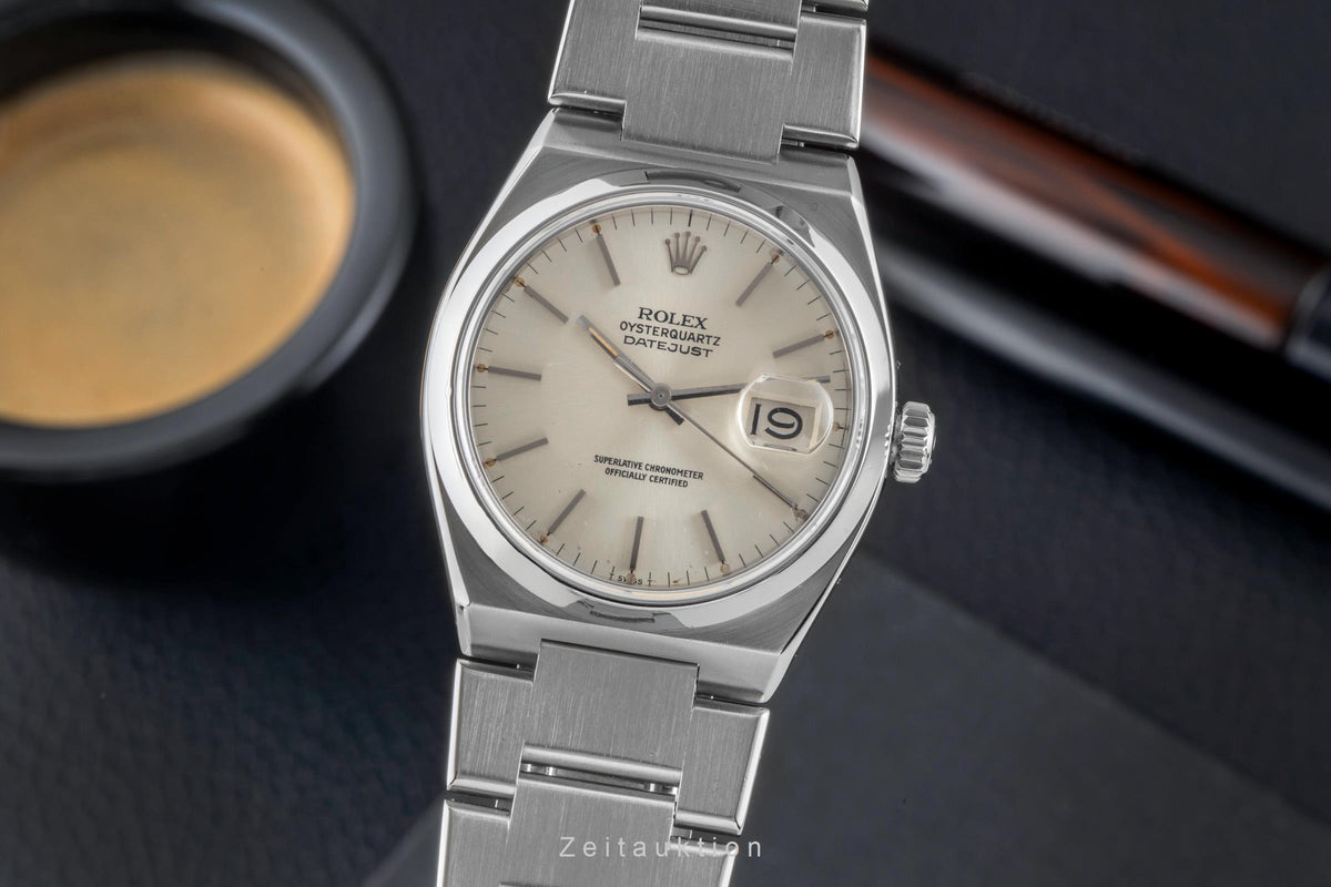 Rolex Oysterquartz Datejust 36 Edelstahl Quarz Herrenuhr Ref. 17000 Vintage  [2606094]