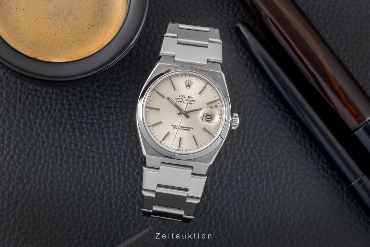 Rolex Oysterquartz Datejust 36 Edelstahl Quarz Herrenuhr Ref. 17000 Vintage  [2606094]