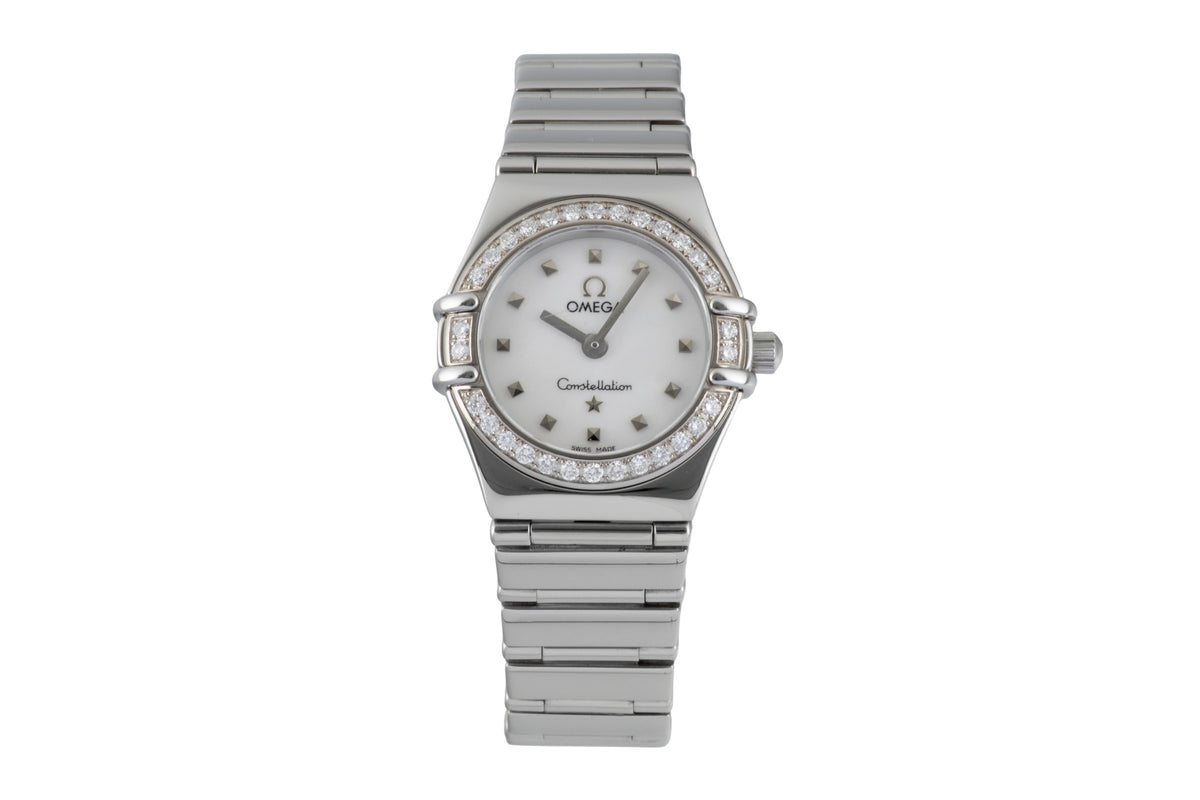 Omega Constellation acier quartz montre pour femmes 1465.71.00  [2606095]