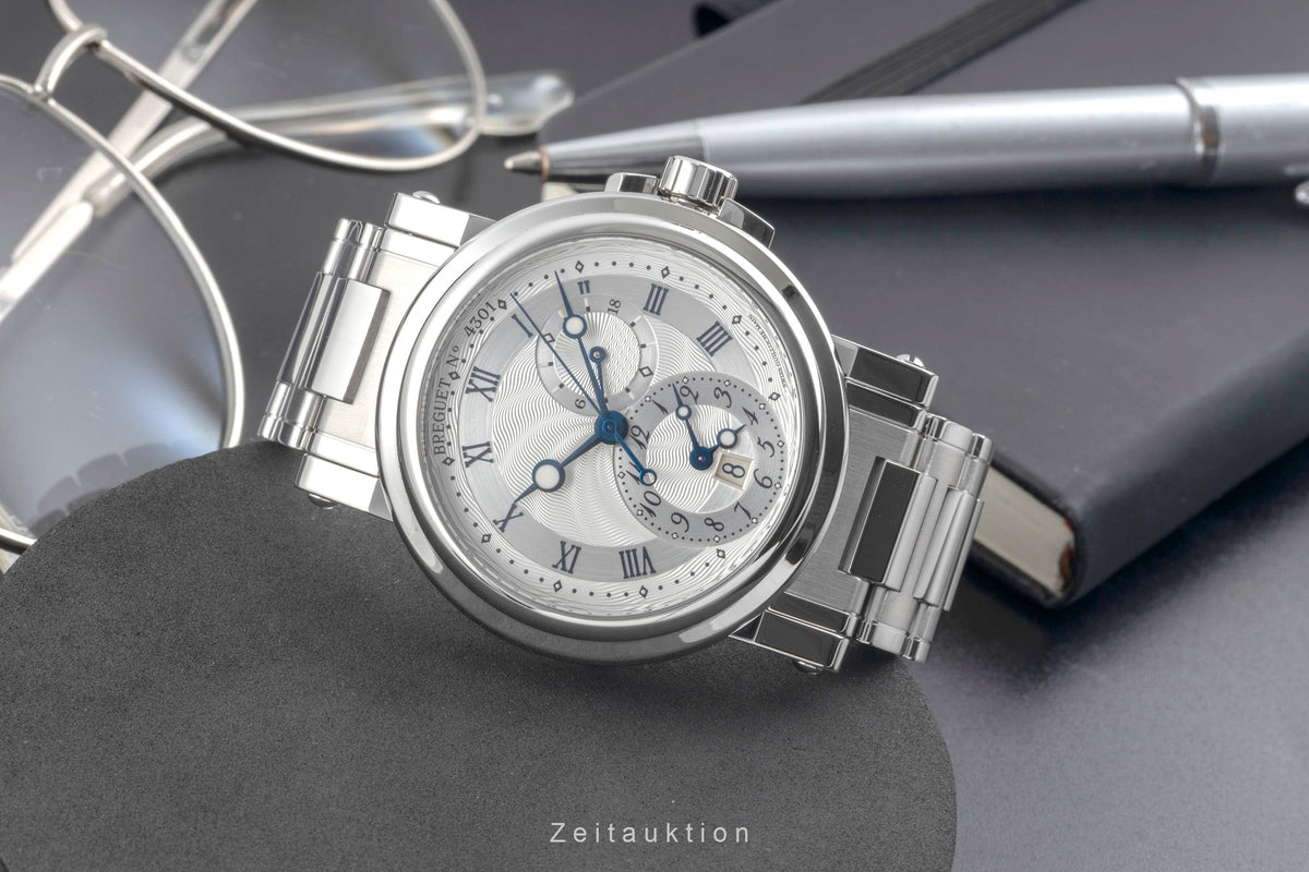 Breguet Marine steel automatic men's watch 5857ST/12/SZ0  [2606099]