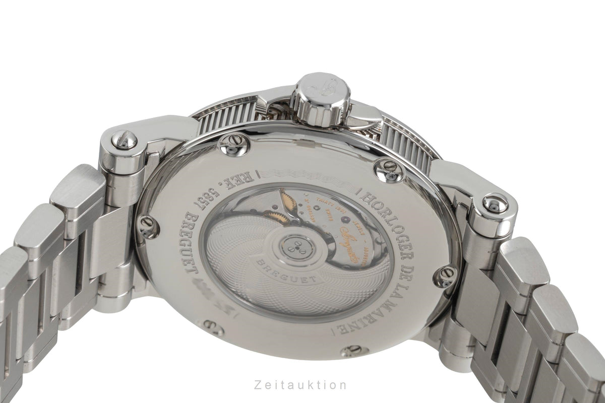 Breguet Marine steel automatic men's watch 5857ST/12/SZ0  [2606099]