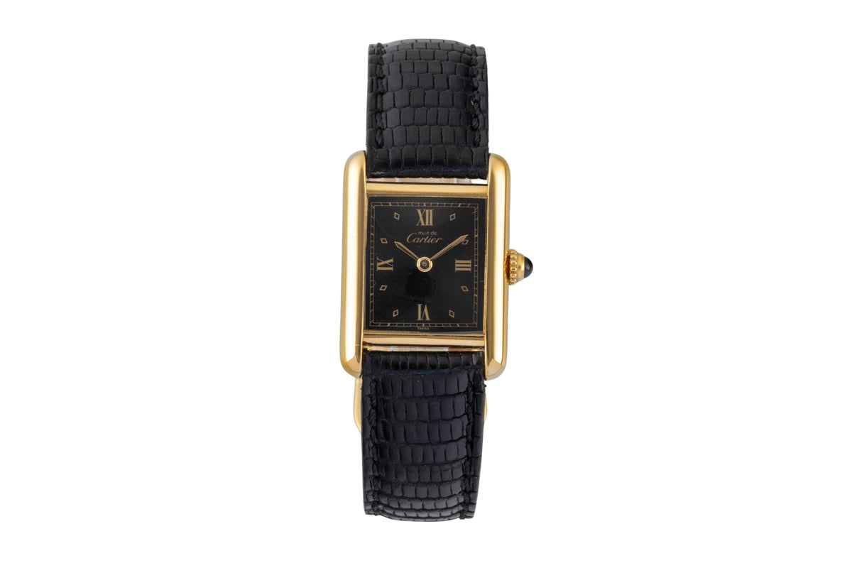 Cartier Tank argent doré quartz montre pour femmes 5057001  [2606104]