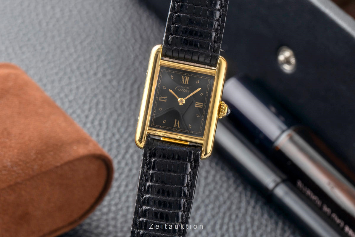 Cartier Tank silver-gilt quartz women's watch 5057001  [2606104]