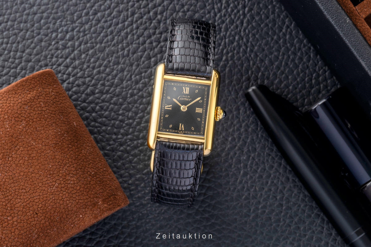 Cartier Tank silver-gilt quartz women's watch 5057001  [2606104]
