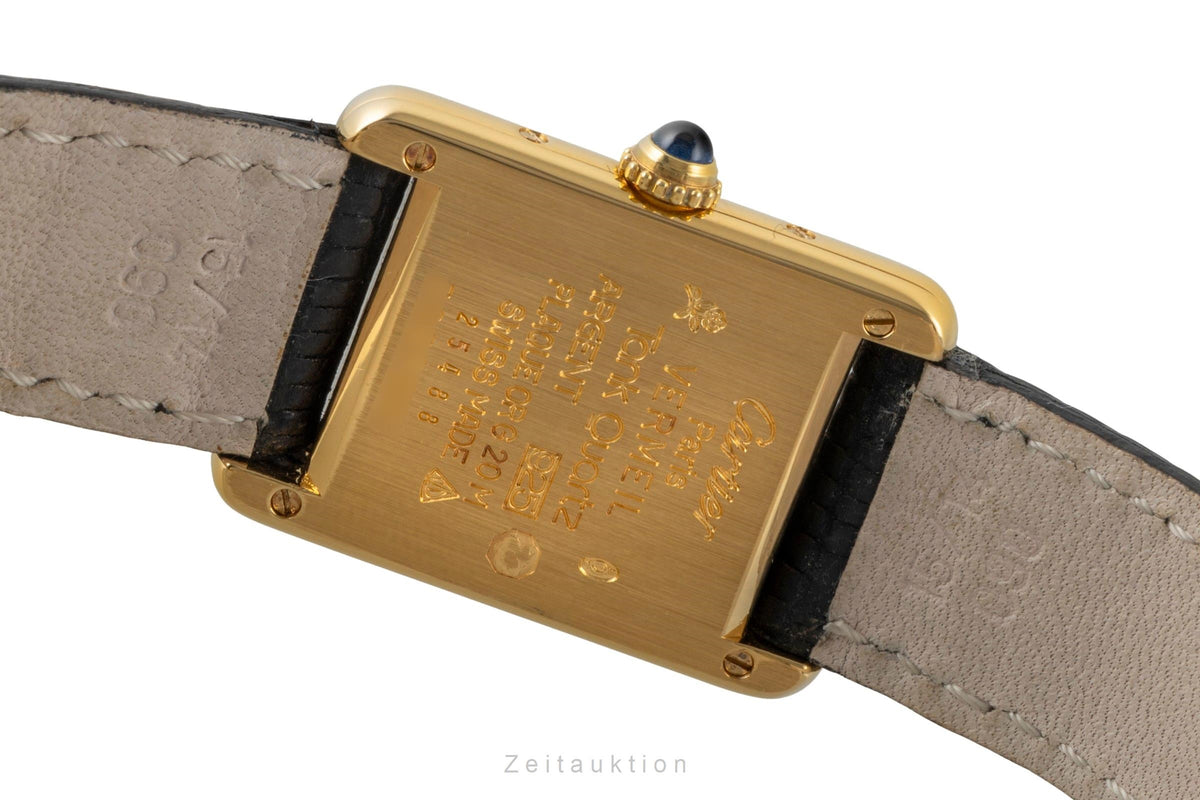 Cartier Tank silver-gilt quartz women's watch 5057001  [2606104]