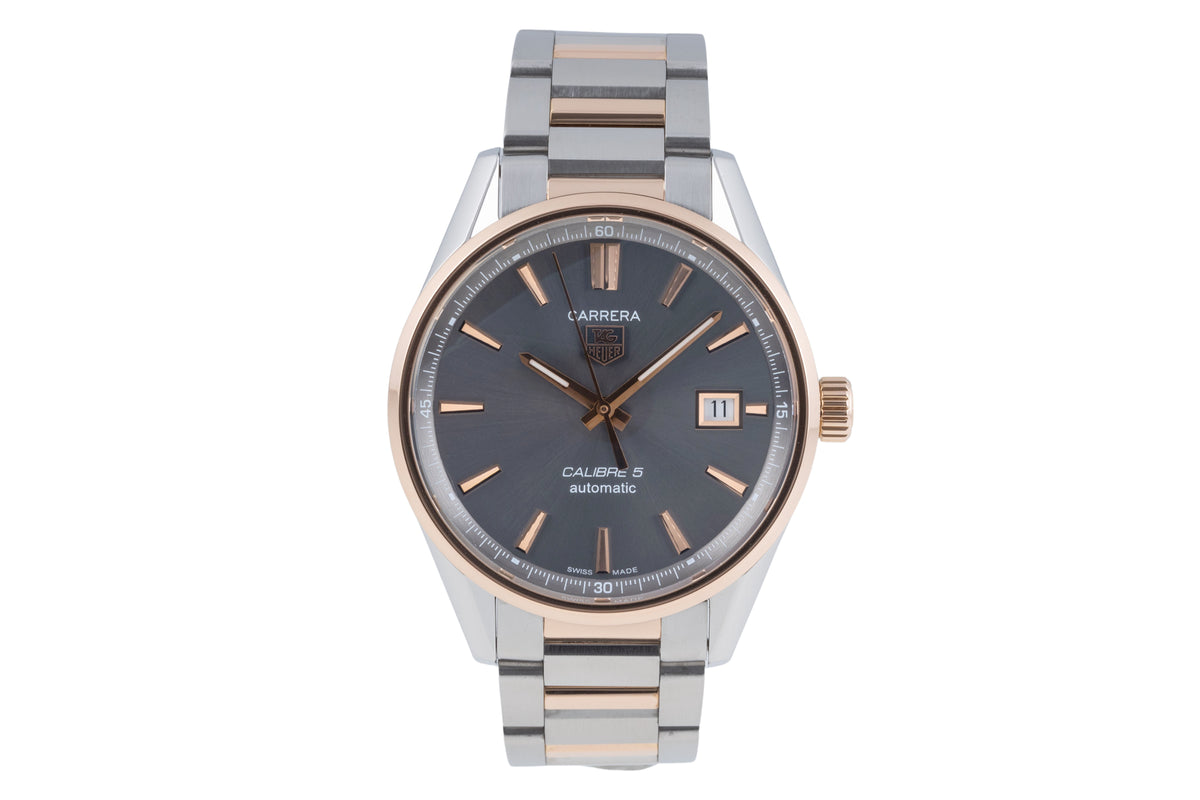 Tag Heuer Carrera Calibre 5 Stahl / Gold Automatik Herrenuhr Ref. WAR215E  [2606107]