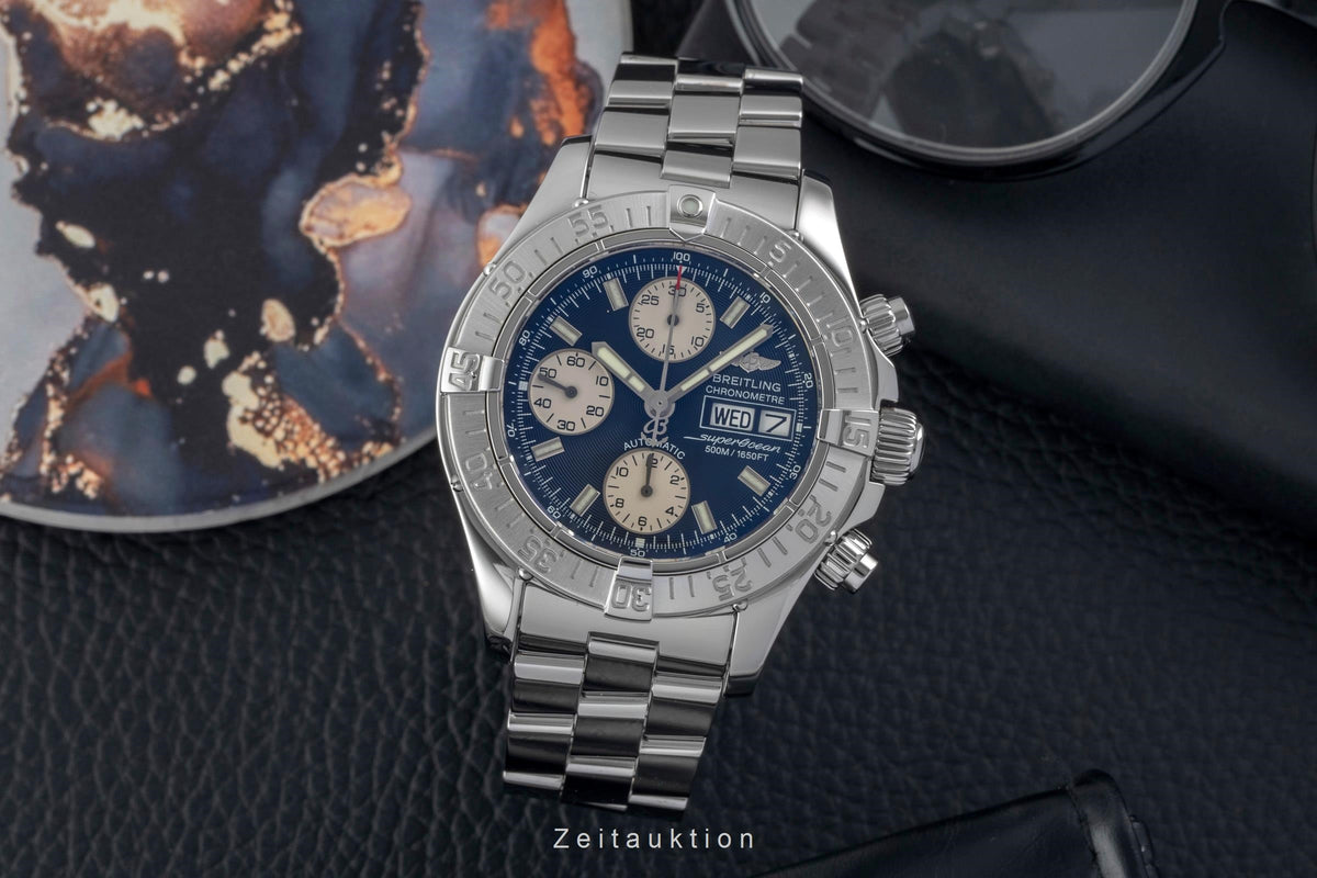 Breitling Superocean Chronograph cronografo acciaio automatismo orologio da uomo A13340  [2606108]
