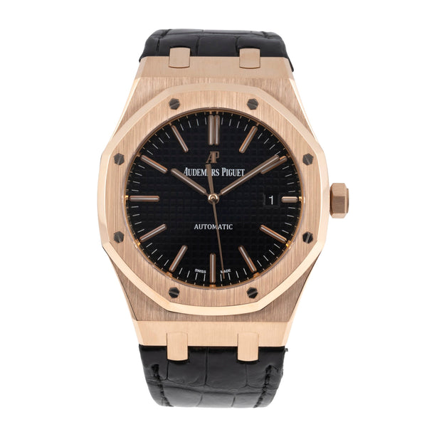 Audemars Piguet Royal Oak oro rosado de 18 quilates automático reloj para caballeros 15400OR.OO.D002CR.01 LP: 46700EUR  [2606110]