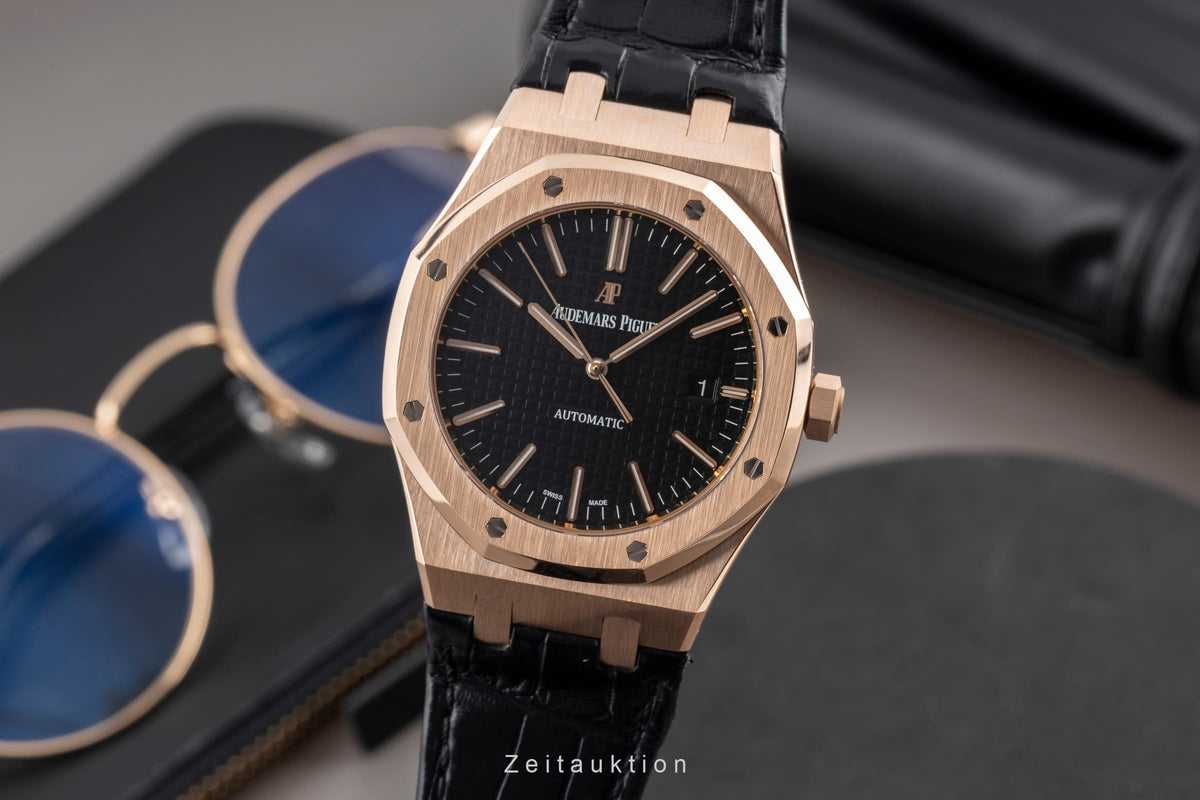 Audemars Piguet Royal Oak oro rosado de 18 quilates automático reloj para caballeros 15400OR.OO.D002CR.01 LP: 46700EUR  [2606110]