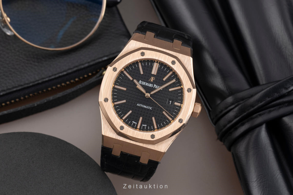 Audemars Piguet Royal Oak oro rosado de 18 quilates automático reloj para caballeros 15400OR.OO.D002CR.01 LP: 46700EUR  [2606110]