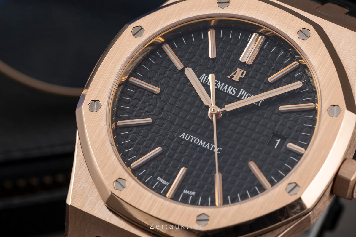 Audemars Piguet Royal Oak oro rosado de 18 quilates automático reloj para caballeros 15400OR.OO.D002CR.01 LP: 46700EUR  [2606110]