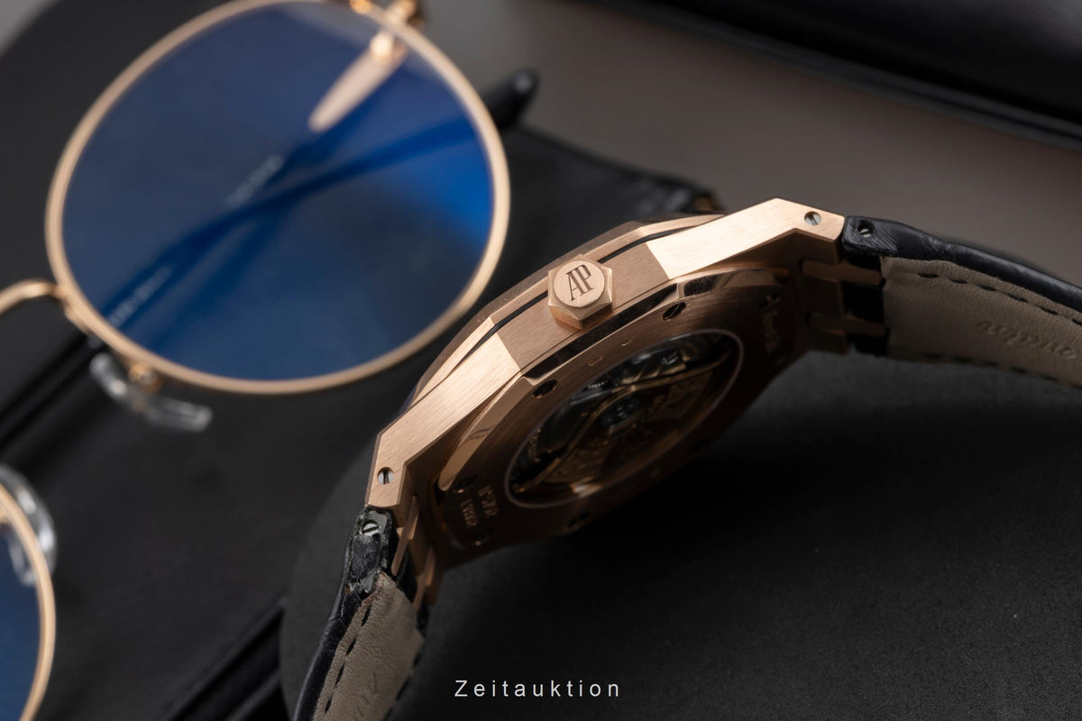 Audemars Piguet Royal Oak oro rosado de 18 quilates automático reloj para caballeros 15400OR.OO.D002CR.01 LP: 46700EUR  [2606110]