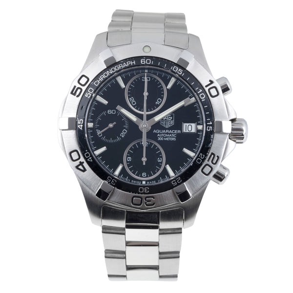 Tag Heuer Aquaracer chronographe acier automatique montre pour hommes CAF2110.BA0809  [2606111]