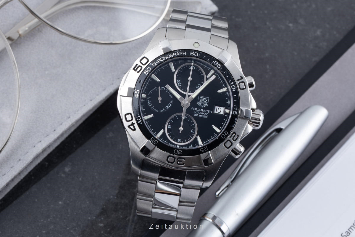Tag Heuer Aquaracer chronographe acier automatique montre pour hommes CAF2110.BA0809  [2606111]