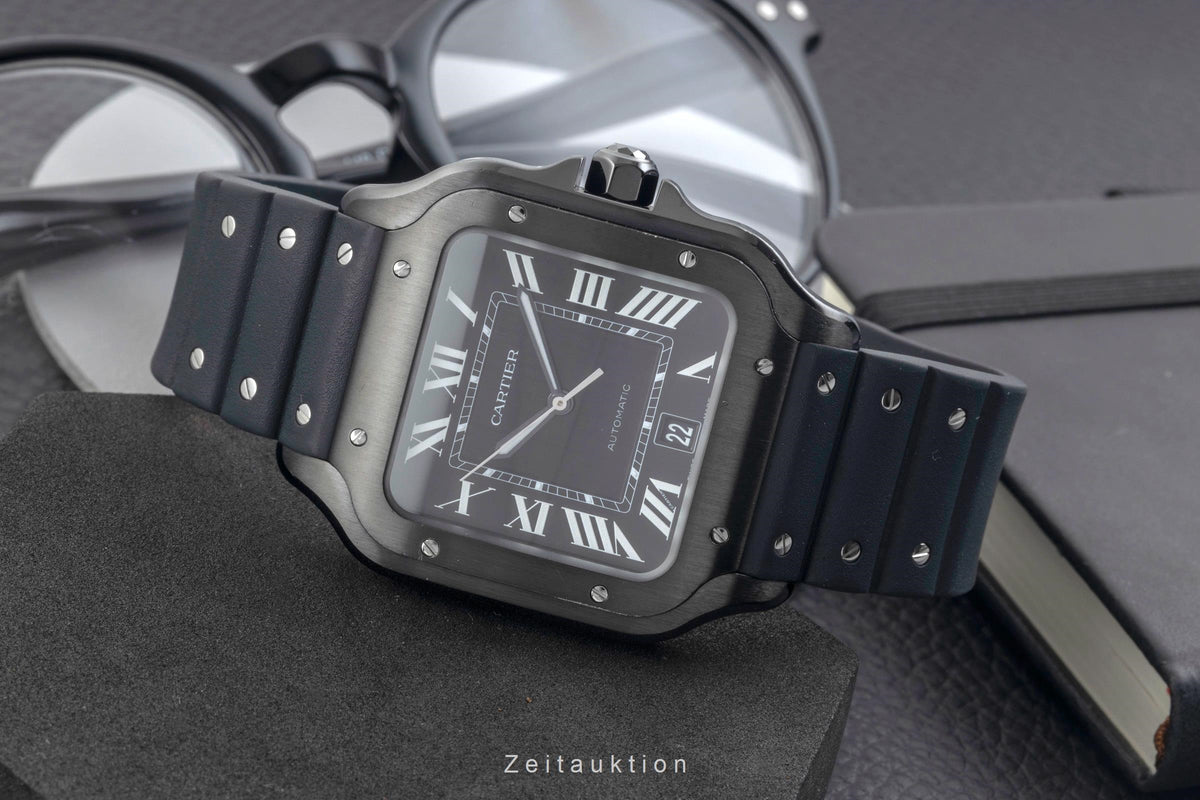 Cartier Santos steel automatic men's watch WSSA0039  [2606124]