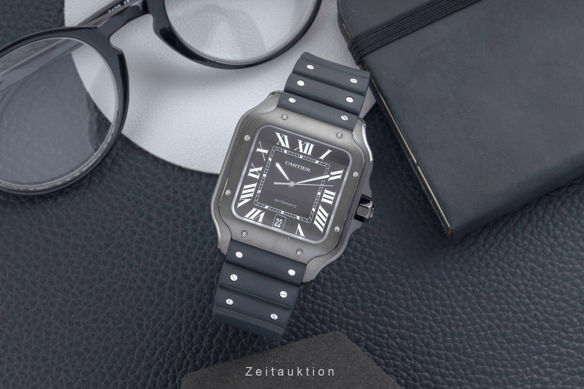 Cartier Santos steel automatic men's watch WSSA0039  [2606124]