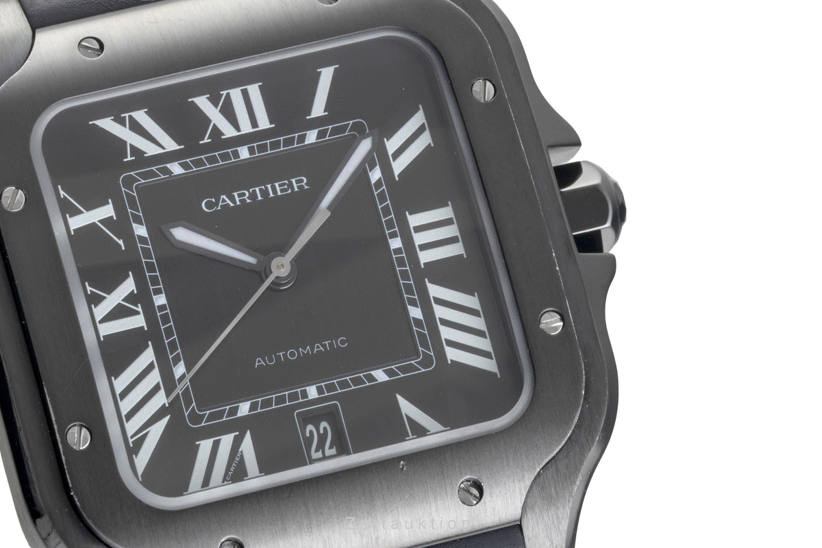 Cartier Santos steel automatic men's watch WSSA0039  [2606124]