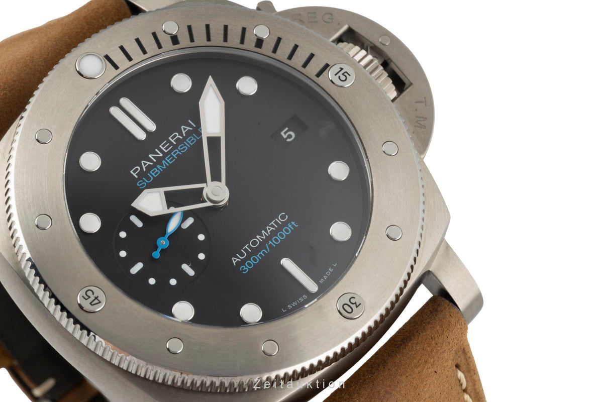 Panerai Submersible 47mm Titan Automatik Herrenuhr Ref. PAM02305 B&P 2024 [2606135]