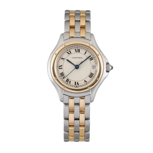 Cartier Cougar steel / gold quartz women's watch 187906  [2606139]