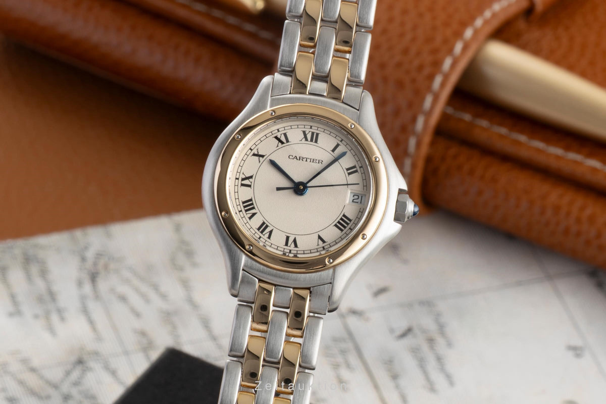 Cartier Cougar steel / gold quartz women's watch 187906  [2606139]