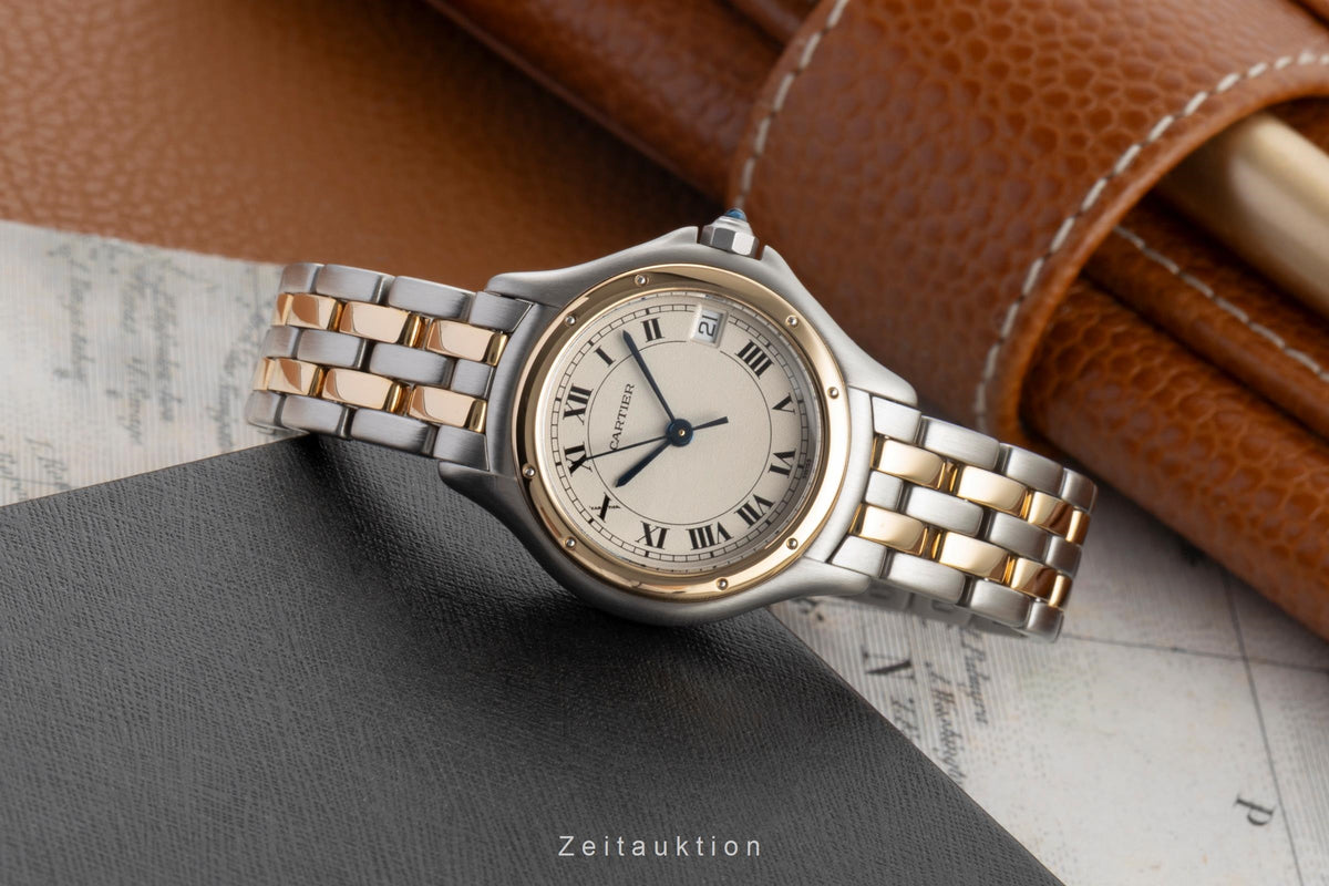 Cartier Cougar steel / gold quartz women's watch 187906  [2606139]
