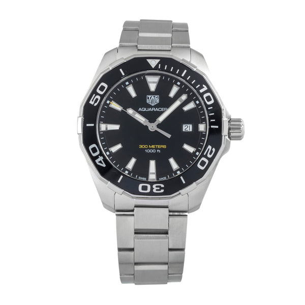 Tag Heuer Aquaracer acero cuarzo reloj para caballeros WAY101A.BA0746  [2606142]