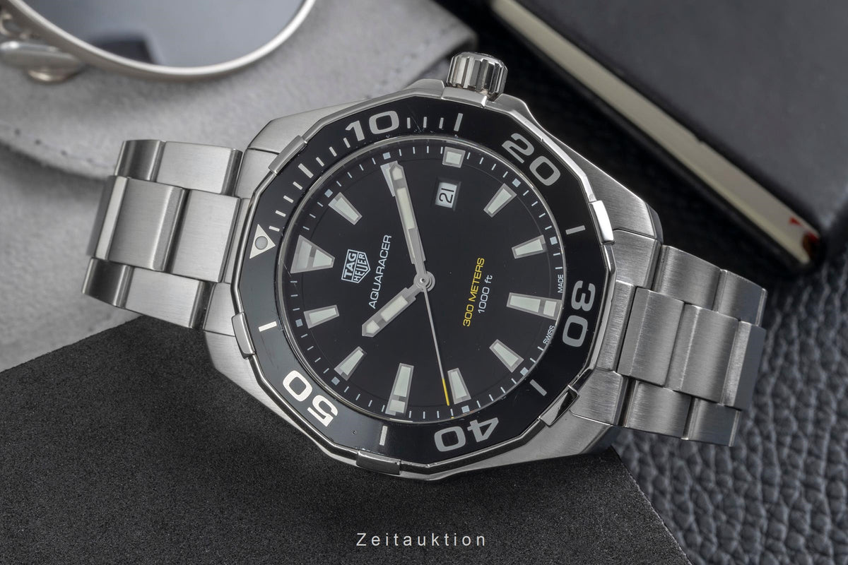 Tag Heuer Aquaracer acero cuarzo reloj para caballeros WAY101A.BA0746  [2606142]