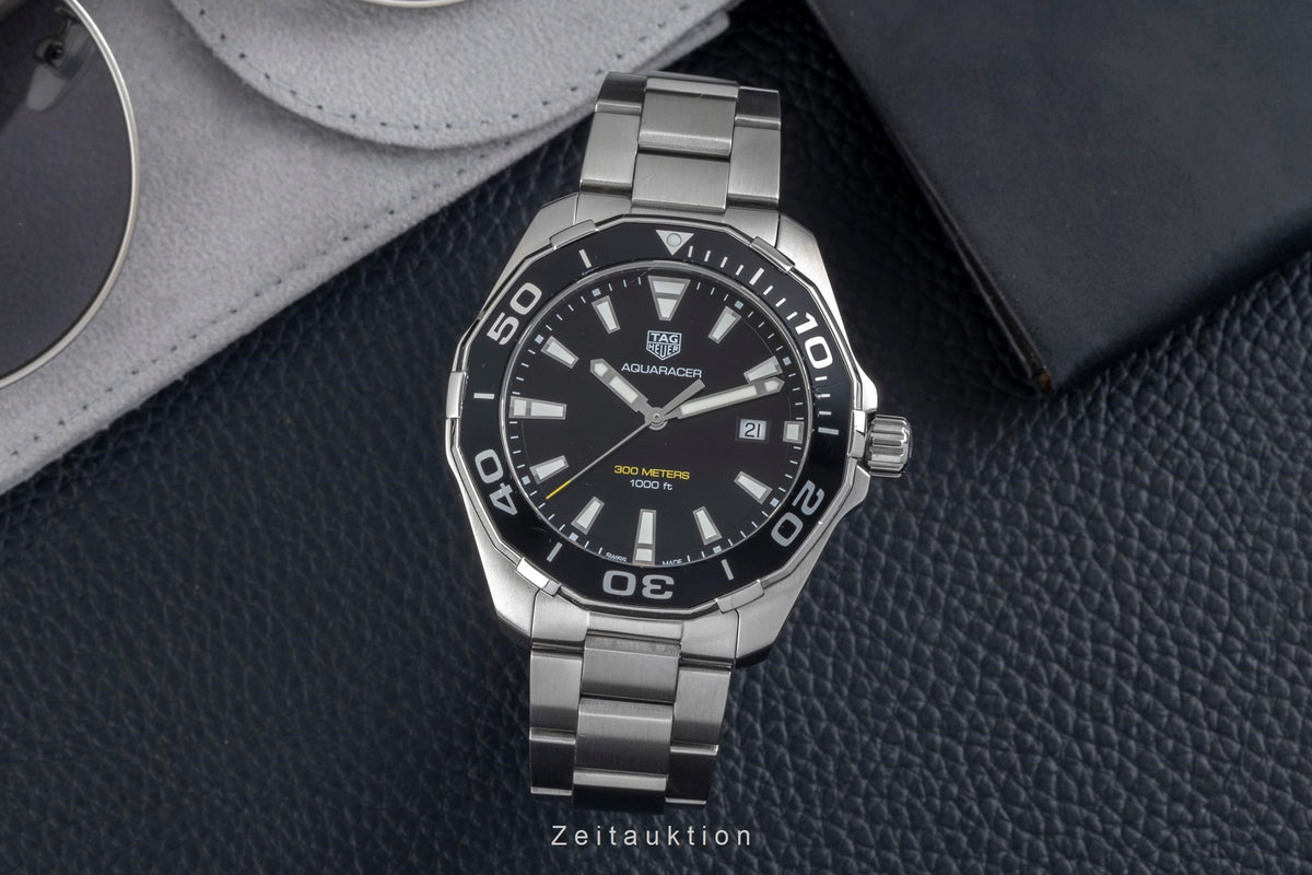 Tag Heuer Aquaracer acero cuarzo reloj para caballeros WAY101A.BA0746  [2606142]