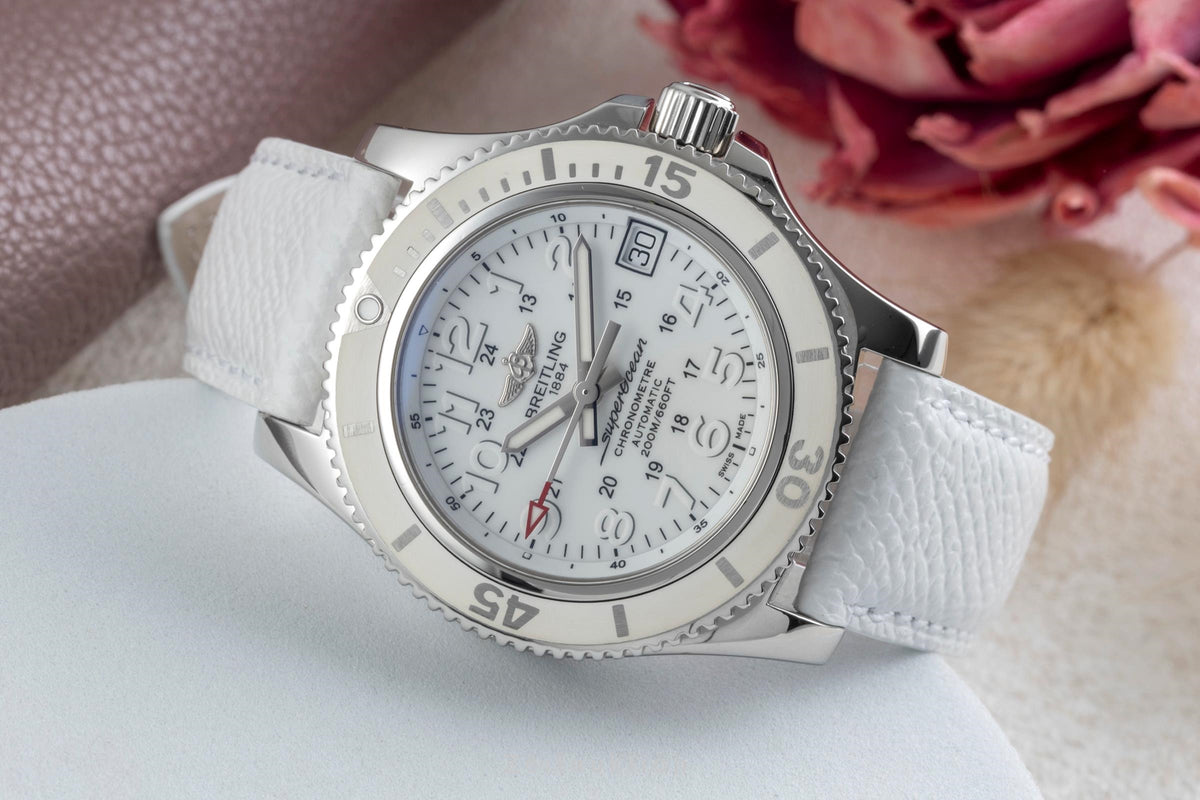 Breitling Superocean acciaio automatismo orologio da donna A17312D2/A775  [2606143]