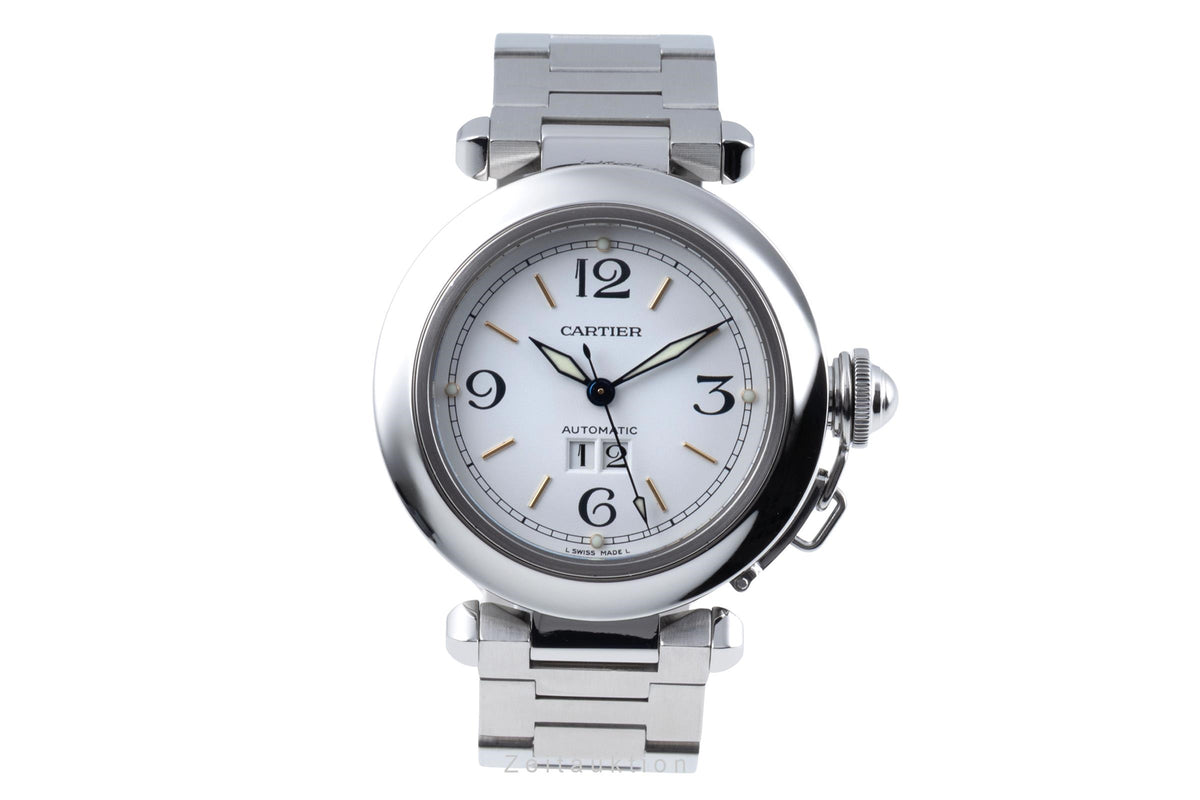 Cartier Pasha steel automatic men's watch W31044M7  [2606147]