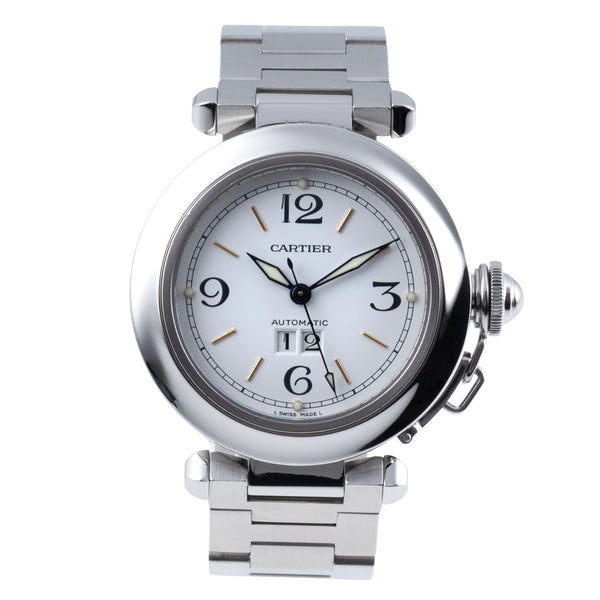 Cartier Pasha steel automatic men's watch W31044M7  [2606147]