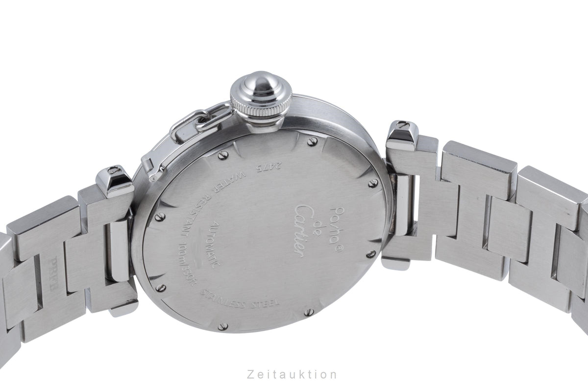 Cartier Pasha steel automatic men's watch W31044M7  [2606147]