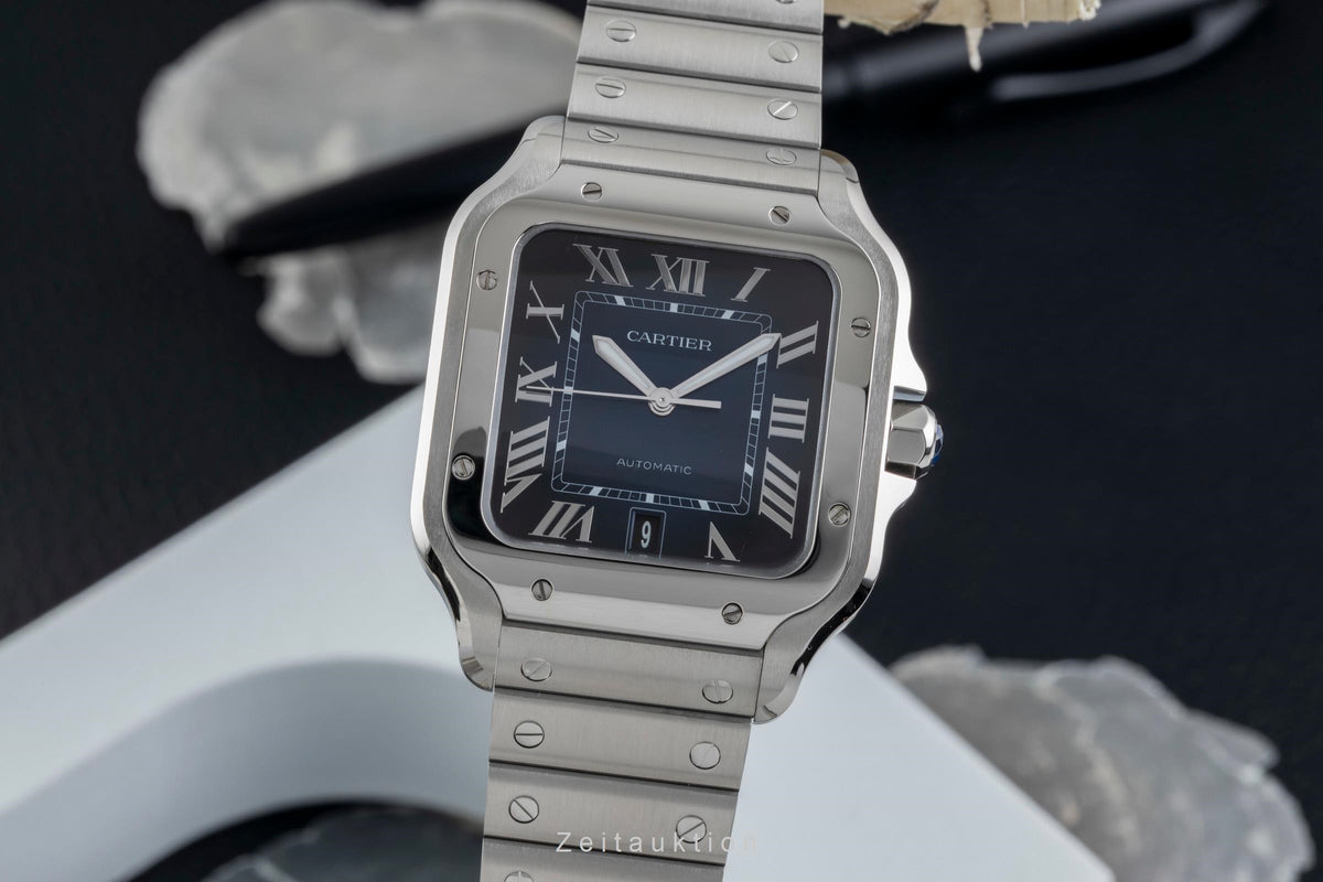 Cartier Santos steel automatic men's watch WSSA0071 LP: 9000EUR  [2606153]