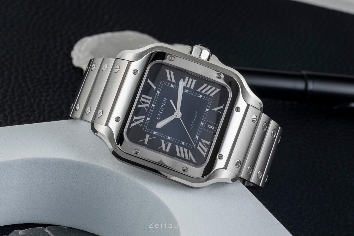 Cartier Santos steel automatic men's watch WSSA0071 LP: 9000EUR  [2606153]