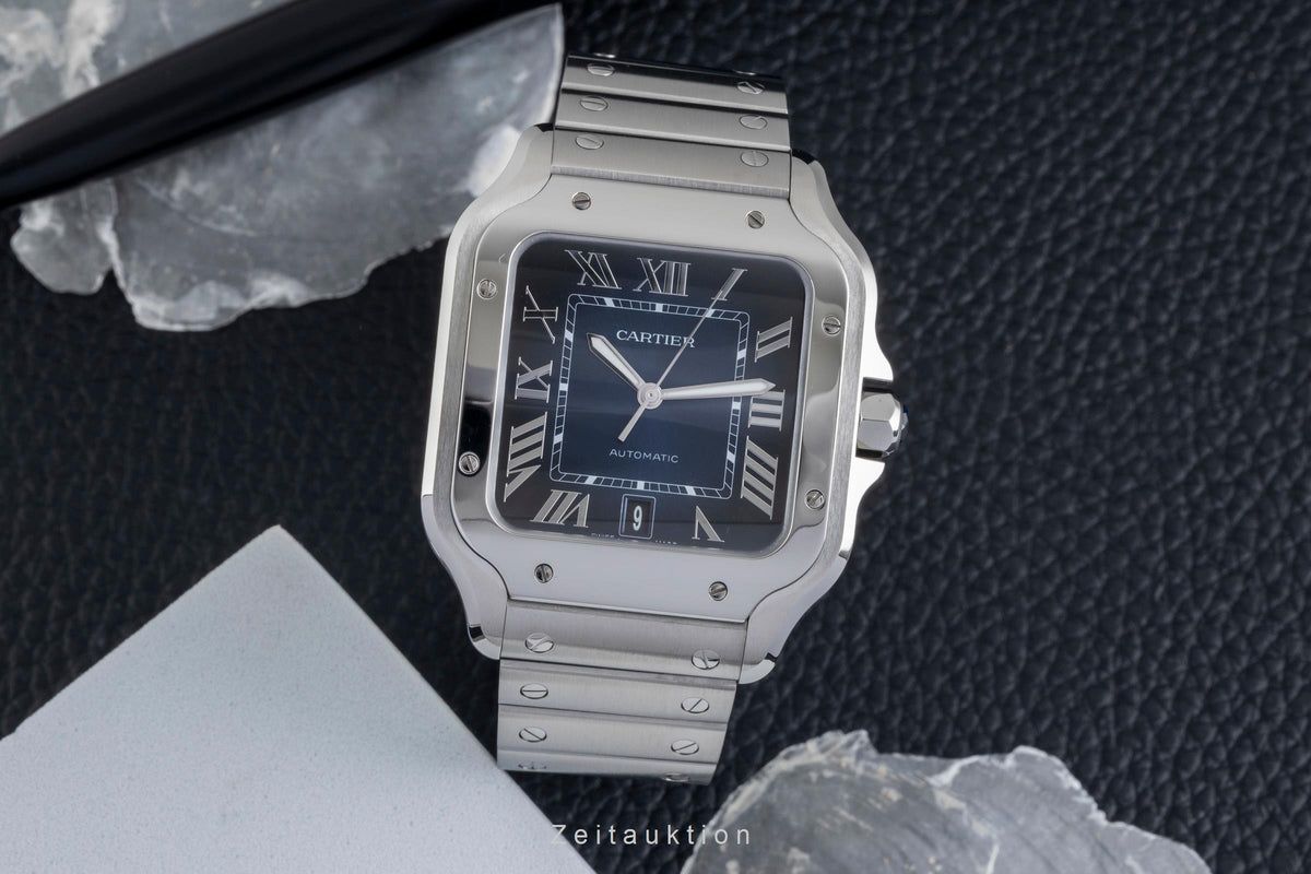 Cartier Santos steel automatic men's watch WSSA0071 LP: 9000EUR  [2606153]