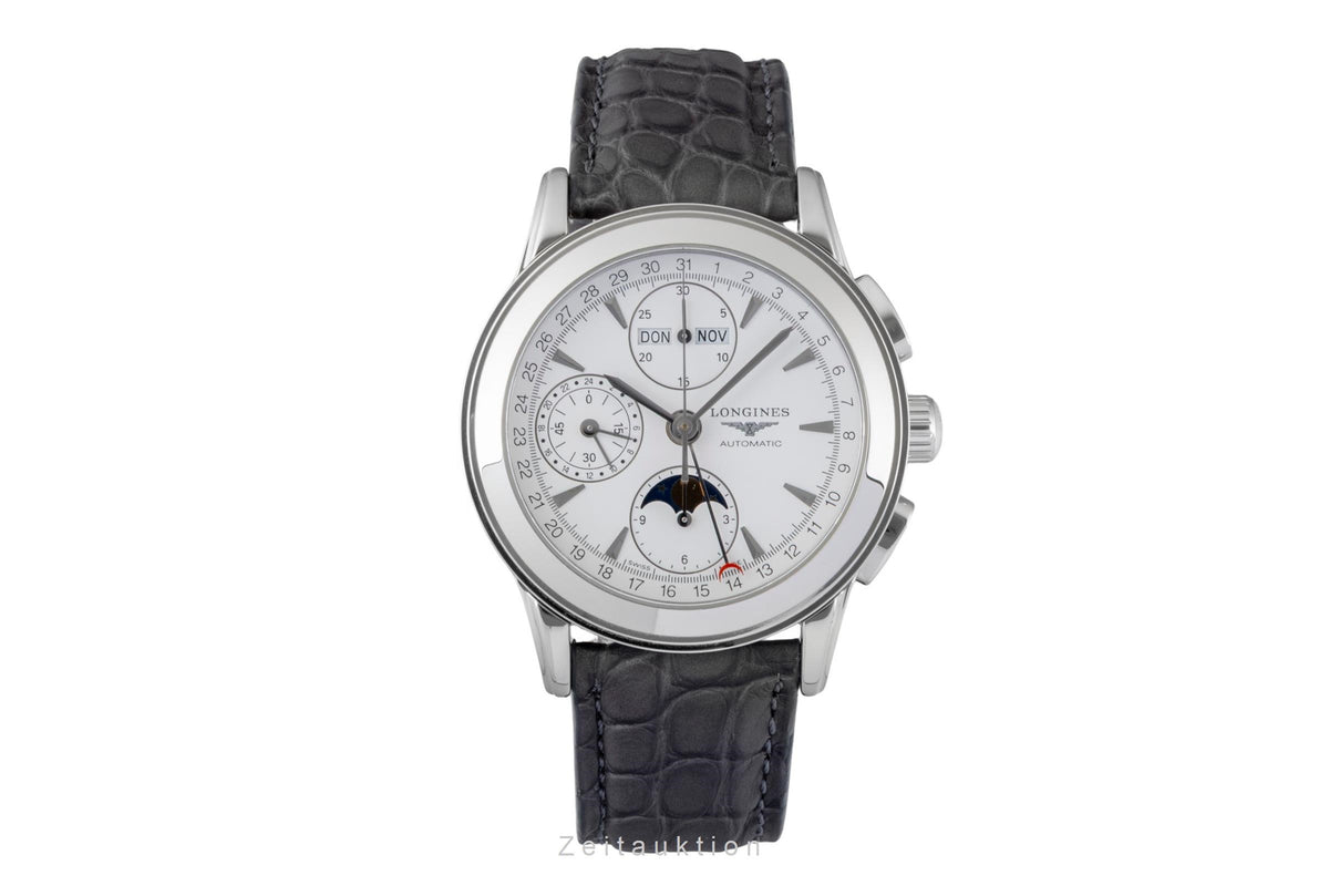 Longines Flagship chronograph steel automatic men's watch L 4.750.4.13  [2606159]
