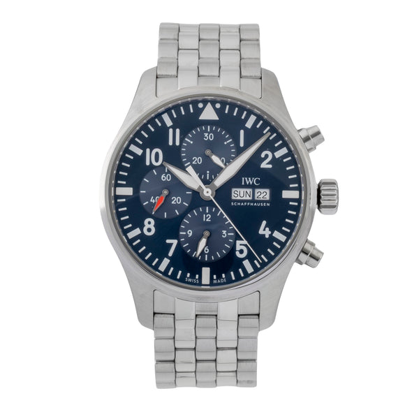 IWC Fliegerchronograph chronograph steel automatic men's watch IW377717 LP: 8800EUR  [2606167]